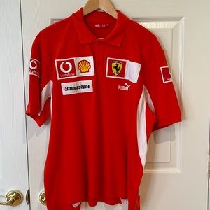 Ferrari Puma Red Patch golf shirt